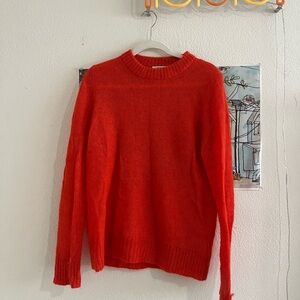 COS Red Mohair-Blend Crewneck Sweater (Size S)